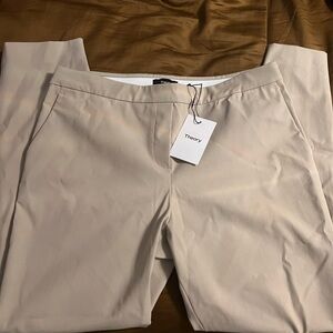 Theory Tan stretch pants